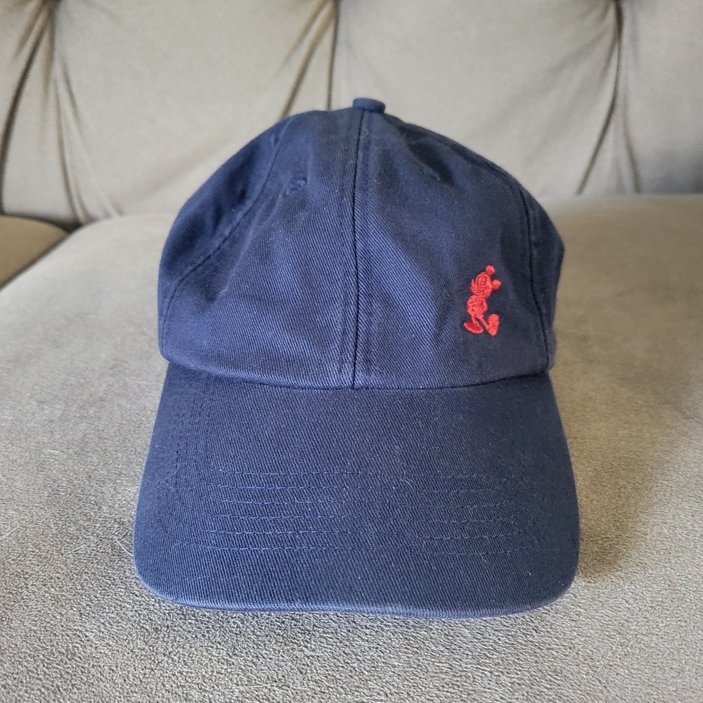 Disney Parks Baseball Cap Adjustable Blue Embroidered Mickey Size Adult 57-61cm